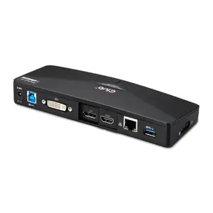 CLUB3D CSV-3103D The Club 3D Universal USB 3.1 Gen 1 UHD 4K Docking station DisplayLink™, Wired, USB 3.2 Gen 1 (3.1 Gen 1) Type-A, 1.4a, USB, 10,100,1000 Mbit/s, Black