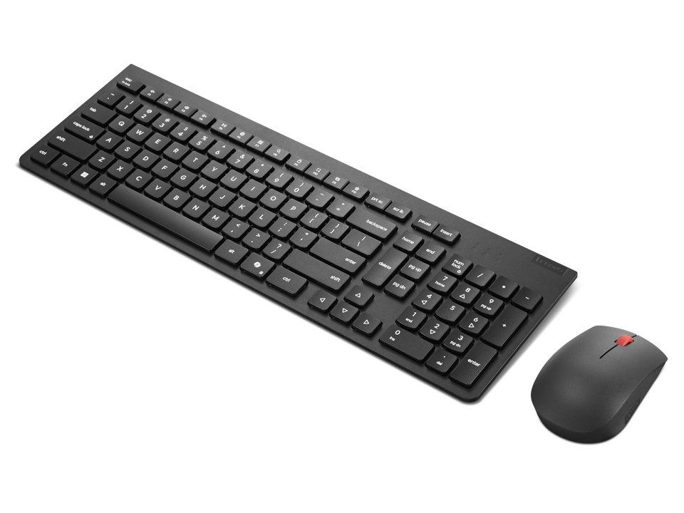 Lenovo Essential | Keyboard and Mouse Combo | Wireless | Russian/Cyrillic | Black