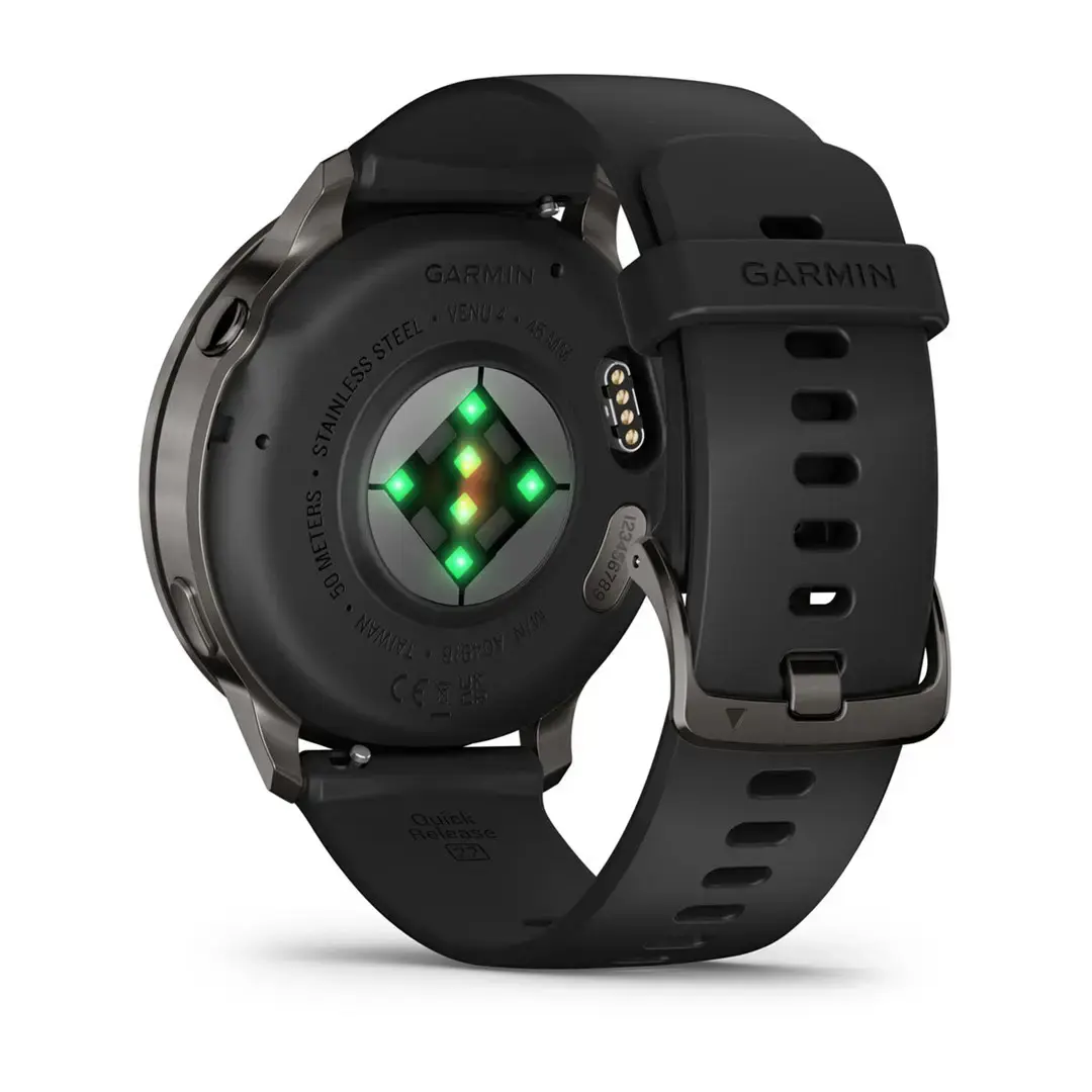 Garmin Venu 4 3.56 cm (1.4") AMOLED 45 mm Digital 454 x 454 pixels Touchscreen Black Wi-Fi GPS (satellite)