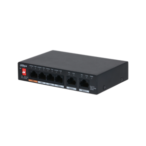Dahua Technology PFS3006-4GT-60-V2, Gigabit Ethernet (10/100/1000), Power over Ethernet (PoE), Wall…