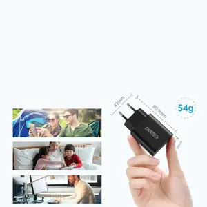 Choetech USB travel wall charger 18W Power Delivery black (Q5003-EU)
