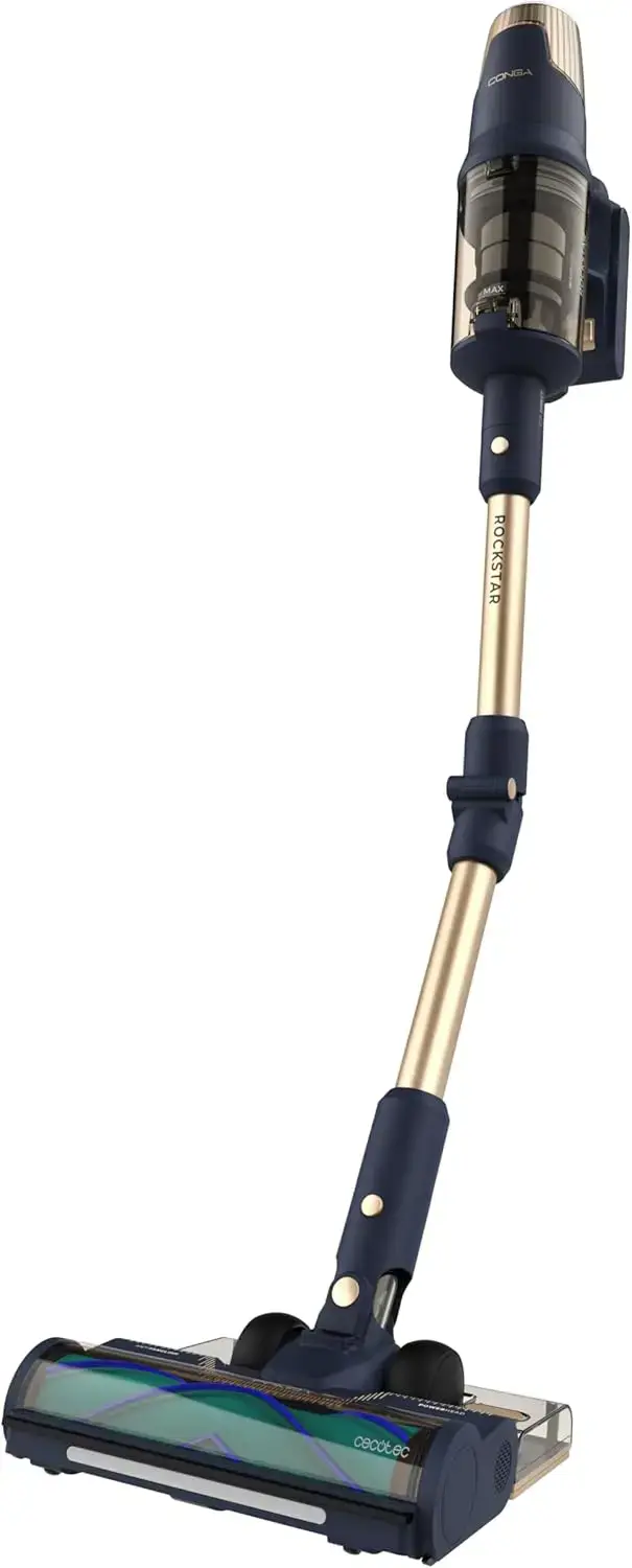 Cecotec Vacuum cleaner | Rockstar RX70 AquaPet Flex Conga | Cordless operating | Stick/handheld | 780 W | Operating time (max) 100 min | Blue/Gold