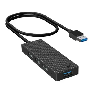 Adapter Hub 4 in 1, INVZI, MH04, 4x USB 3.0 (black)