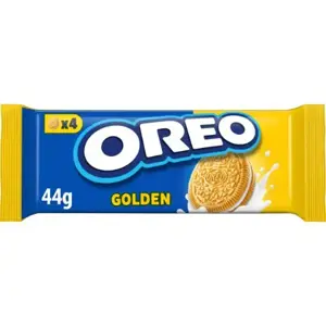 Sausainiai OREO Golden su vanilės skonio įdaru, 44 g
