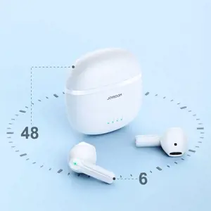 Joyroom TWS earphones wireless ENC waterproof IPX4 Bluetooth 5.3 white (JR-TL11)