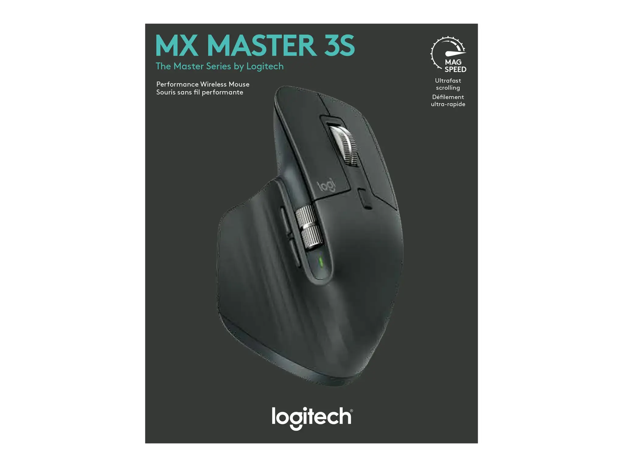 "Logitech MX Master 3S Performance" belaidė pelė - grafito spalvos
