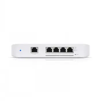 UBIQUITI USW-FLEX-XG UNIFI VISIŠKAI VALDOMAS STALO KOMUTERINIS KOMUTERIS 4x 10GBE RJ45 1x 1GBE 802.3AT POE ĮVESTIS