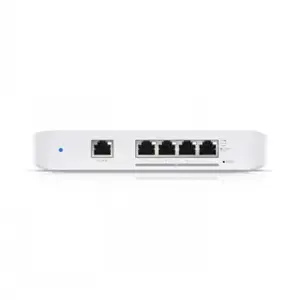 UBIQUITI USW-FLEX-XG UNIFI VISIŠKAI VALDOMAS STALO KOMUTERINIS KOMUTERIS 4x 10GBE RJ45 1x 1GBE 802.3AT POE ĮVESTIS