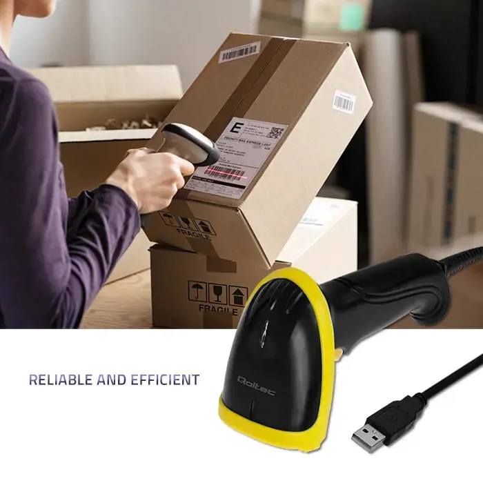 QOLTEC laidinis QR BARCODE skeneris USB