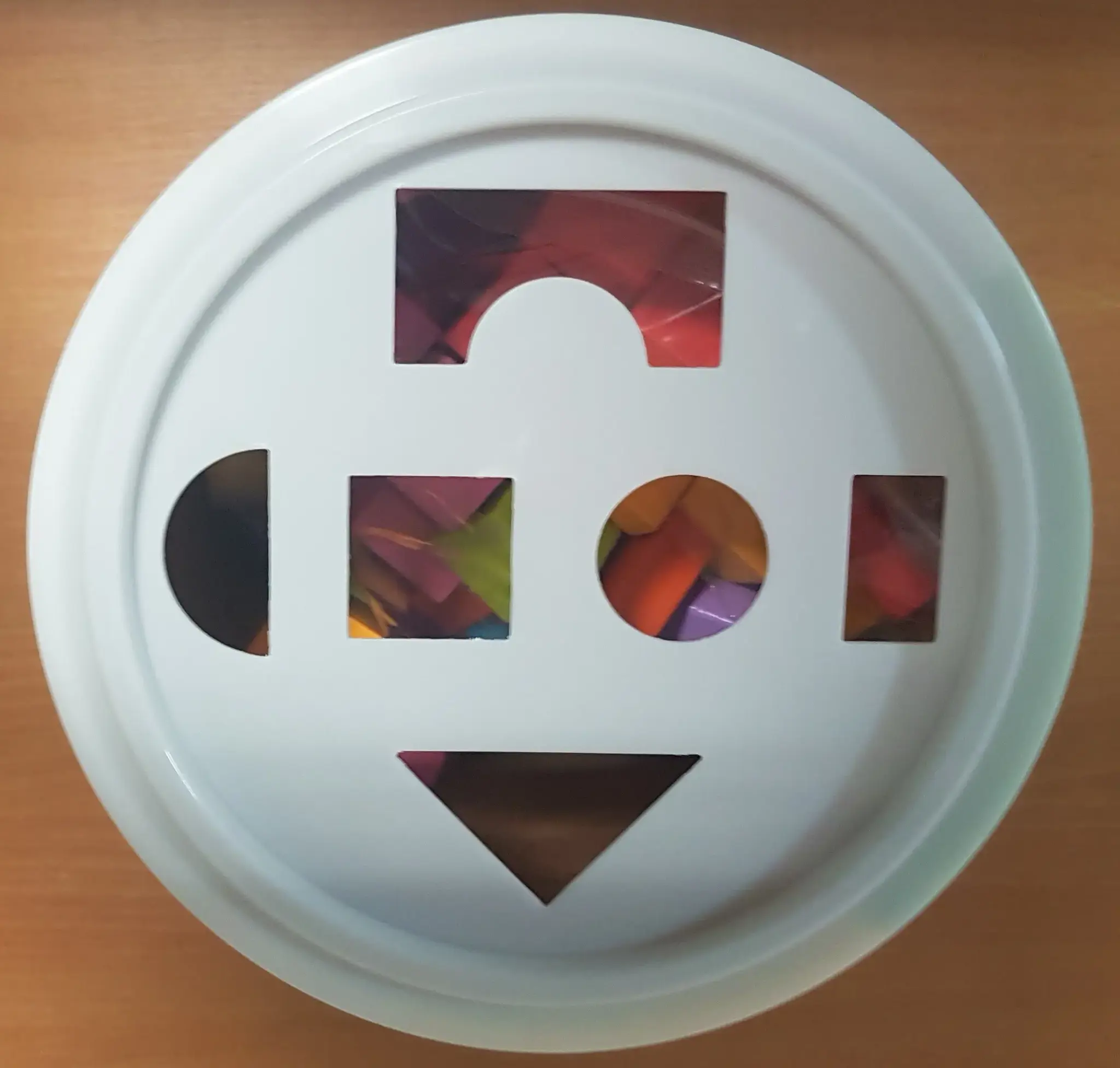 Spalvotos medinės kaladėlės, 12 mėn+