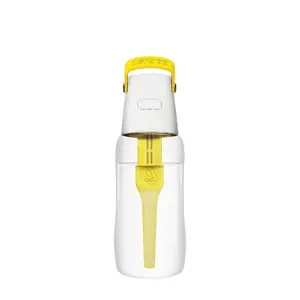 "Dafi SOLID" 0,5 l talpos butelis su filtro kasete (citrinos / geltonos spalvos)