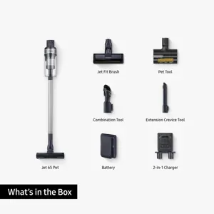 Samsung VS15A60AGR5, 150 W, Dry, Bagless, HEPA, Cyclonic/filtering, Silver