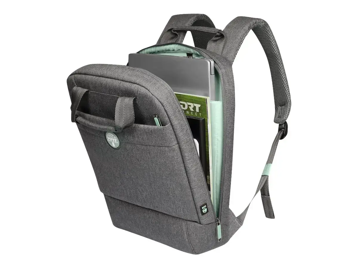 Port Designs YOSEMITE Eco nešiojamojo kompiuterio dėklas 35,6 cm (14") kuprinė Grey