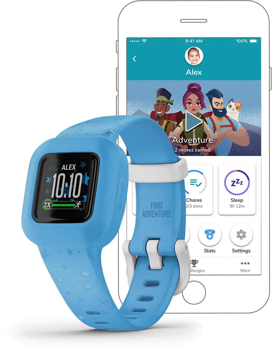 vivofit jr3, WW, Blue Stars