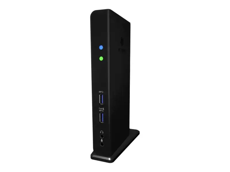 ICYBOX IB-DK2241AC "IcyBox" daugiafunkcinė nešiojamųjų ir asmeninių kompiuterių prijungimo stotelė, 2x USB 3.0, HDMI, juoda