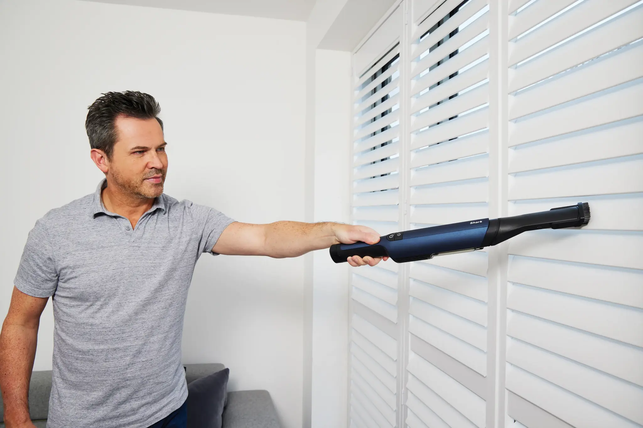 Shark WV270EU, Dry, HEPA, Bagless, Blue, 0.1 L, Battery