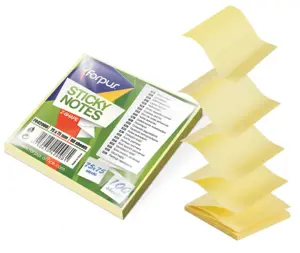 Lipnūs lapeliai Forpus Office, Z tipo, 75x75mm, geltoni (100l)