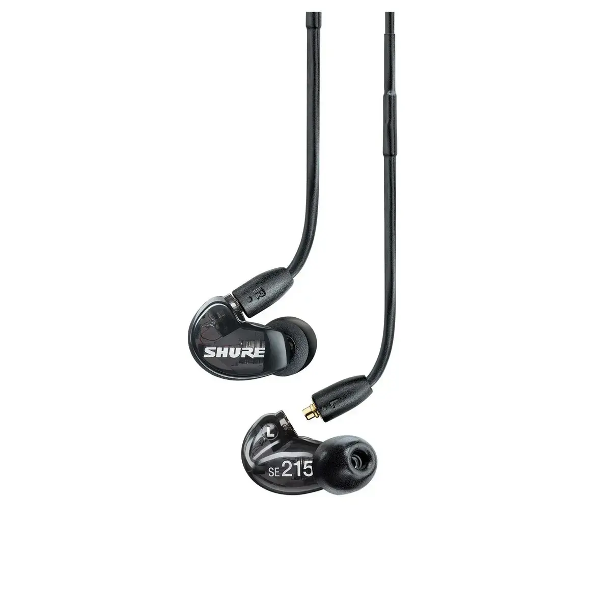 "Shure SE215" ausinės, juodos spalvos