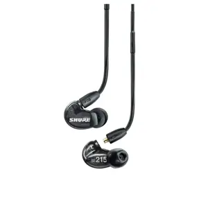 "Shure SE215" ausinės, juodos spalvos
