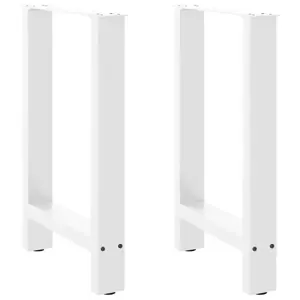 Valgomojo stalo kojos, baltos, 2 vnt., 60x(72-73) cm, plienas