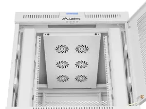 Free-standing rack cabinet 19" 15U 800x1000 grey perforated door LCD Lanberg (flat pack)