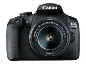 "Canon EOS 2000D BK 18-55 IS II EU26, 24,1 MP, 6000 x 4000 taškų, CMOS, "Full HD", juoda
