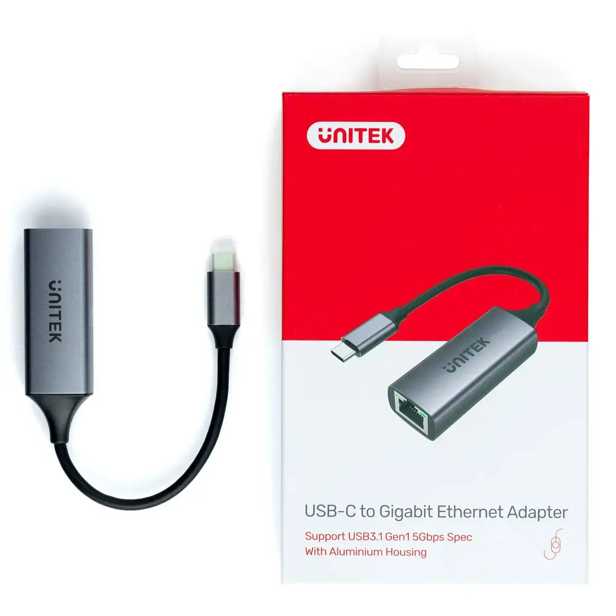 UNITEK adapteris USB-C 3.1 Gen 1- RJ45 1 GBps U1312A