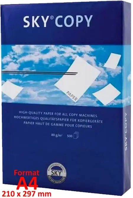 Biuro popierius SKY Copy A4, 80 g/m², 500 lapų