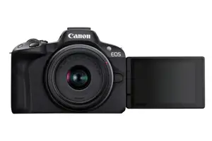 "Canon EOS R50", juoda + RF-S 18-45mm F4.5-6.3 IS STM rinkinys, 24,2 MP, 6000 x 4000 taškų, CMOS, 4K Ultra HD, jutiklinis ekranas, juoda