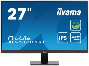 iiyama ProLite XU2763HSU-B1, 68.6 cm (27"), 1920 x 1080 pixels, Full HD, LED, 3 ms, Black