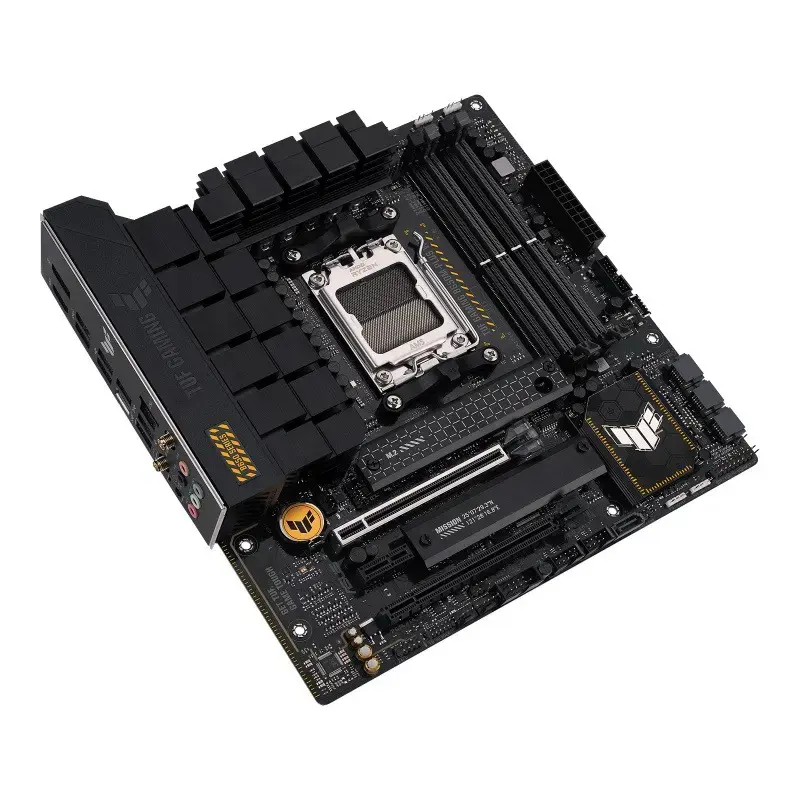 ASUS TUF GAMING B650M-PLUS WIFI, AMD, Socket AM5, DDR5-SDRAM, 128 GB, DIMM, dviejų kanalų