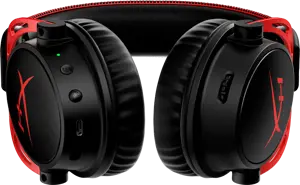 "HyperX Cloud Alpha" - belaidės žaidimų ausinės (juodai raudonos), belaidės, 15 - 21000 Hz, žaidimų, 335 g, ausinės, juodos, raudonos
