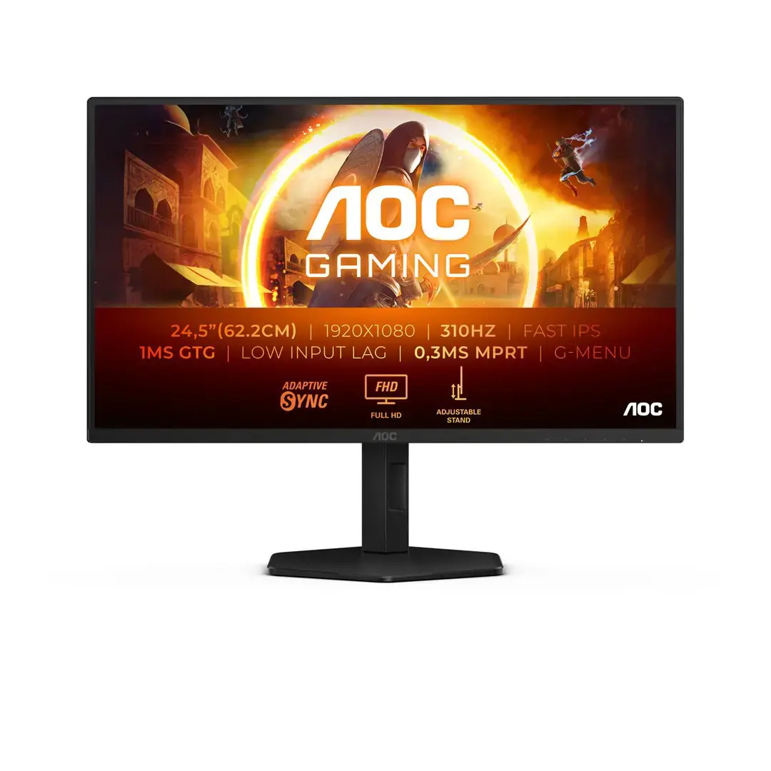 AOC 25G4SXU | 24.5 " | IPS | FHD | 310 Hz | 1 ms | 1920 x 1080 pixels | 400 cd/m² | HDMI ports quantity 2 | Black