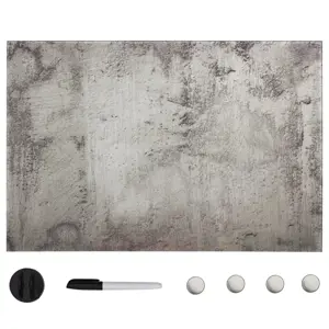 Prie sienos montuojama magnetinė lenta, 50x30cm, stiklas
