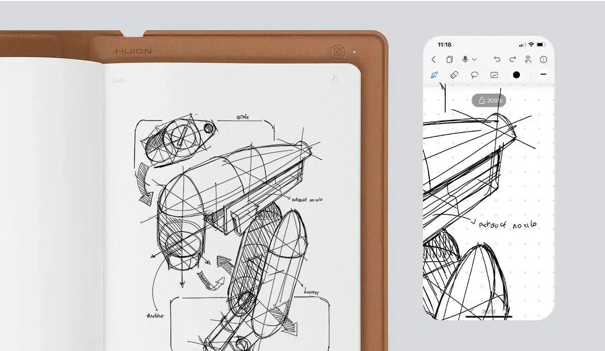 Huion Note X10 graphics tablet