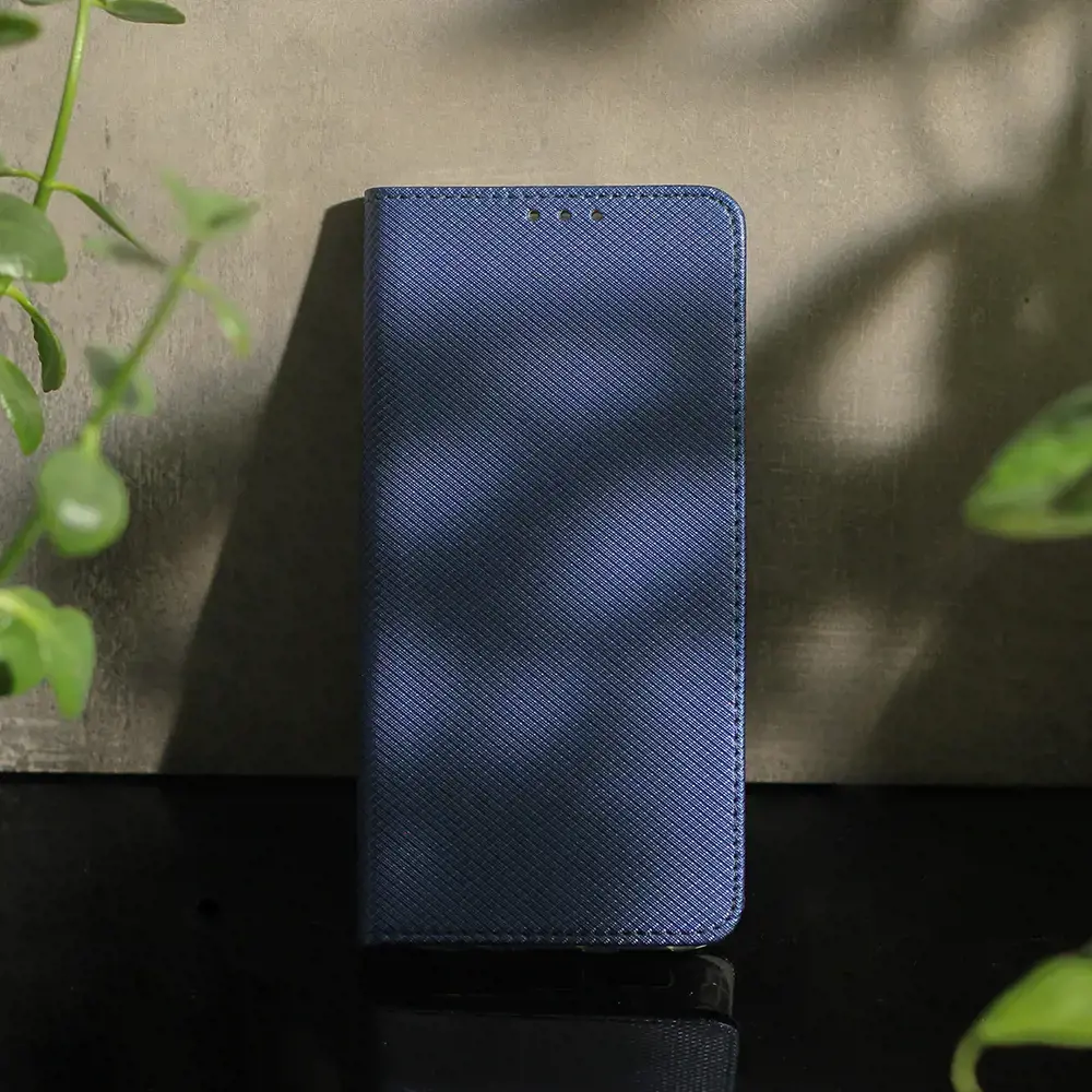 Išmanusis magnetinis dėklas, skirtas Xiaomi Redmi 12 4G / 12 5G, tamsiai mėlynas