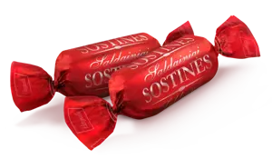 Šokoladiniai saldainiai PERGALĖ Sostinės su kremo ir likerio įdaru, 1 kg