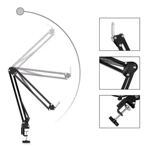 Studijinis mikrofonas su priedų rinkiniu kondensatorinis MT397S sidabrinis