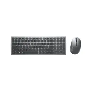 DELL KM7120W, pilno dydžio (100%), RF belaidis + "Bluetooth", QWERTY, pilka, titano spalvos, pelė p…