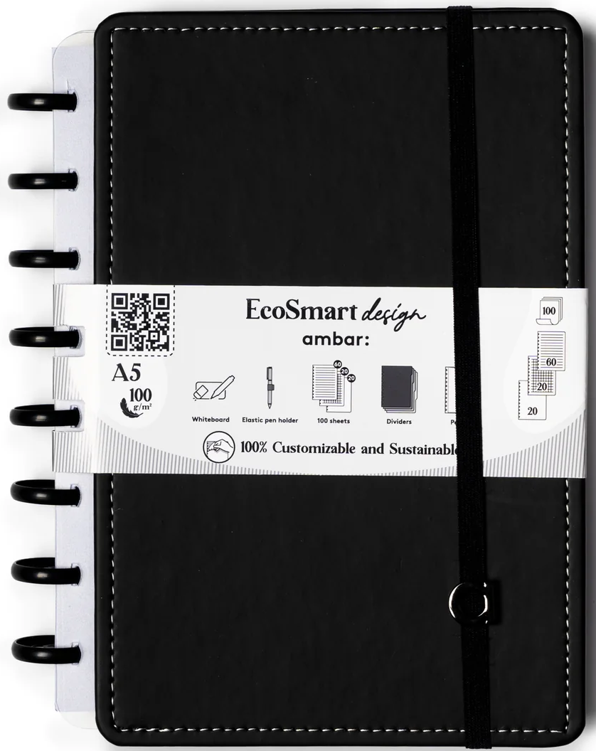 EcoSmart PU A5 100F 100G CM Juodas P