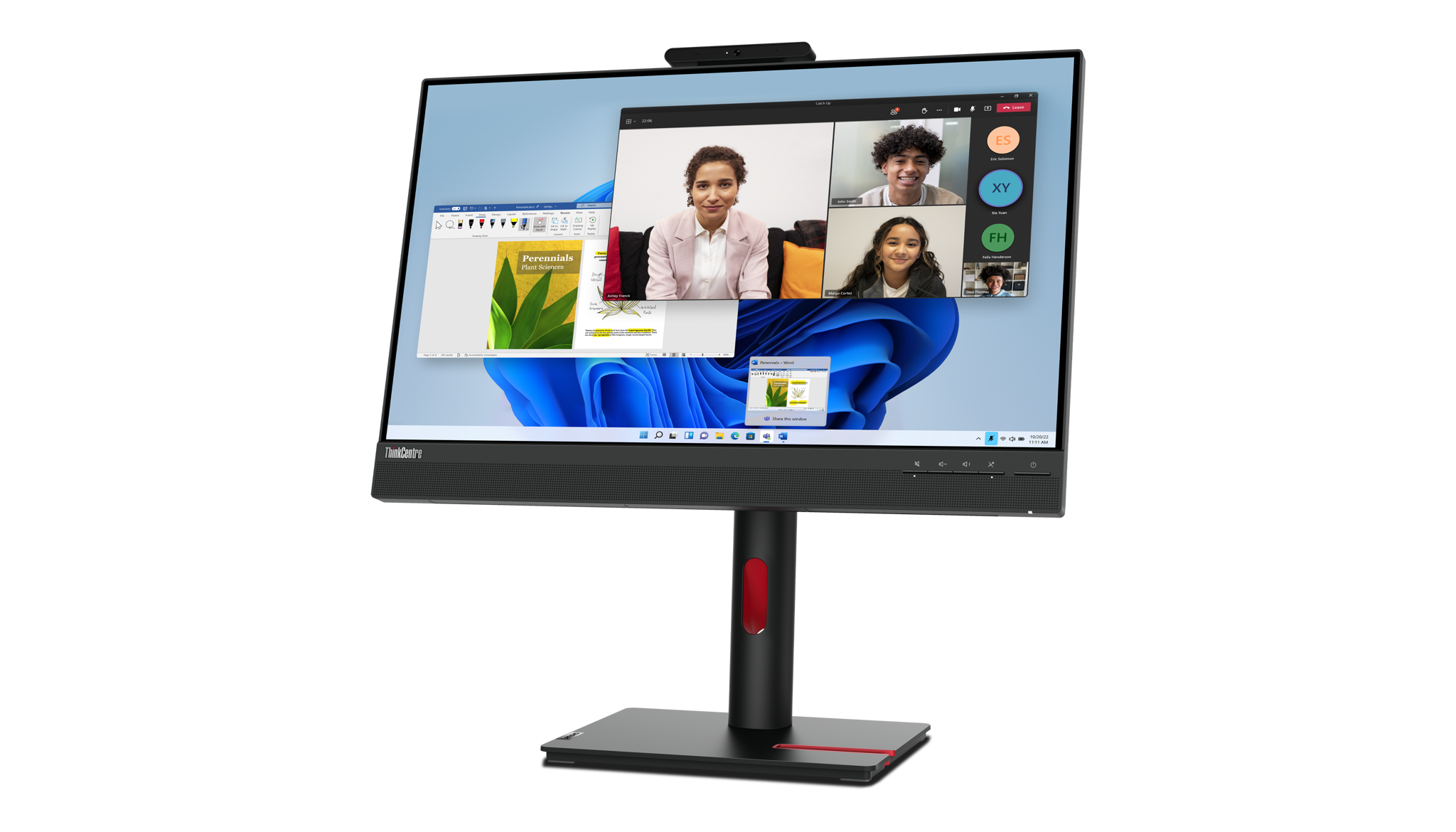 "Lenovo ThinkCentre Tiny-In-One 24", 60,5 cm (23,8"), 1920 x 1080 taškų, "Full HD", LED, 6 ms, juoda