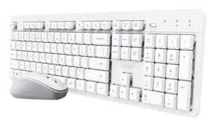 Trust Ody II Wireless US - set (keyboard + mouse), white