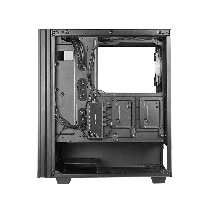 Chieftec HUNTER 2, Midi Tower, PC, Black, ATX, micro ATX, Micro-ITX, Metal, Tempered glass, Gaming