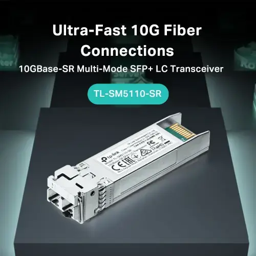 TP-Link 10GBase-SR SFP+ LC siųstuvas, optinis pluoštas, 10000 Mbps, SFP+, LC (UPC), 50/125,62,5/125 µm, 300 m