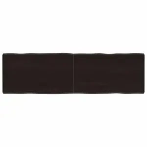 Stalviršis, tamsiai ruda, 140x40x(2-4) cm, medienos masyvas