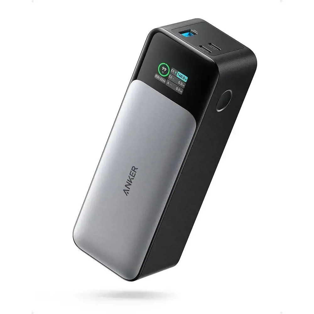 "Anker 737", 24000 mAh, 140 W, juoda, sidabrinė