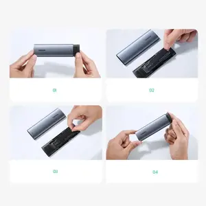 Ugreen 10902, SSD enclosure, M.2, M.2, PCI Express, 10 Gbit/s, USB connectivity, Grey