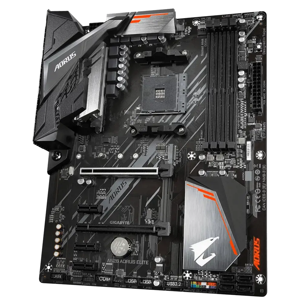 Gigabyte A520 AORUS ELITE, AMD, "Socket AM4", 3 kartos "AMD Ryzen™ 3", 3 kartos "AMD Ryzen 5", 3 kartos "AMD Ryzen™ 7", 3 kartos..., "Socket AM4", DDR4-SDRAM, 128 GB