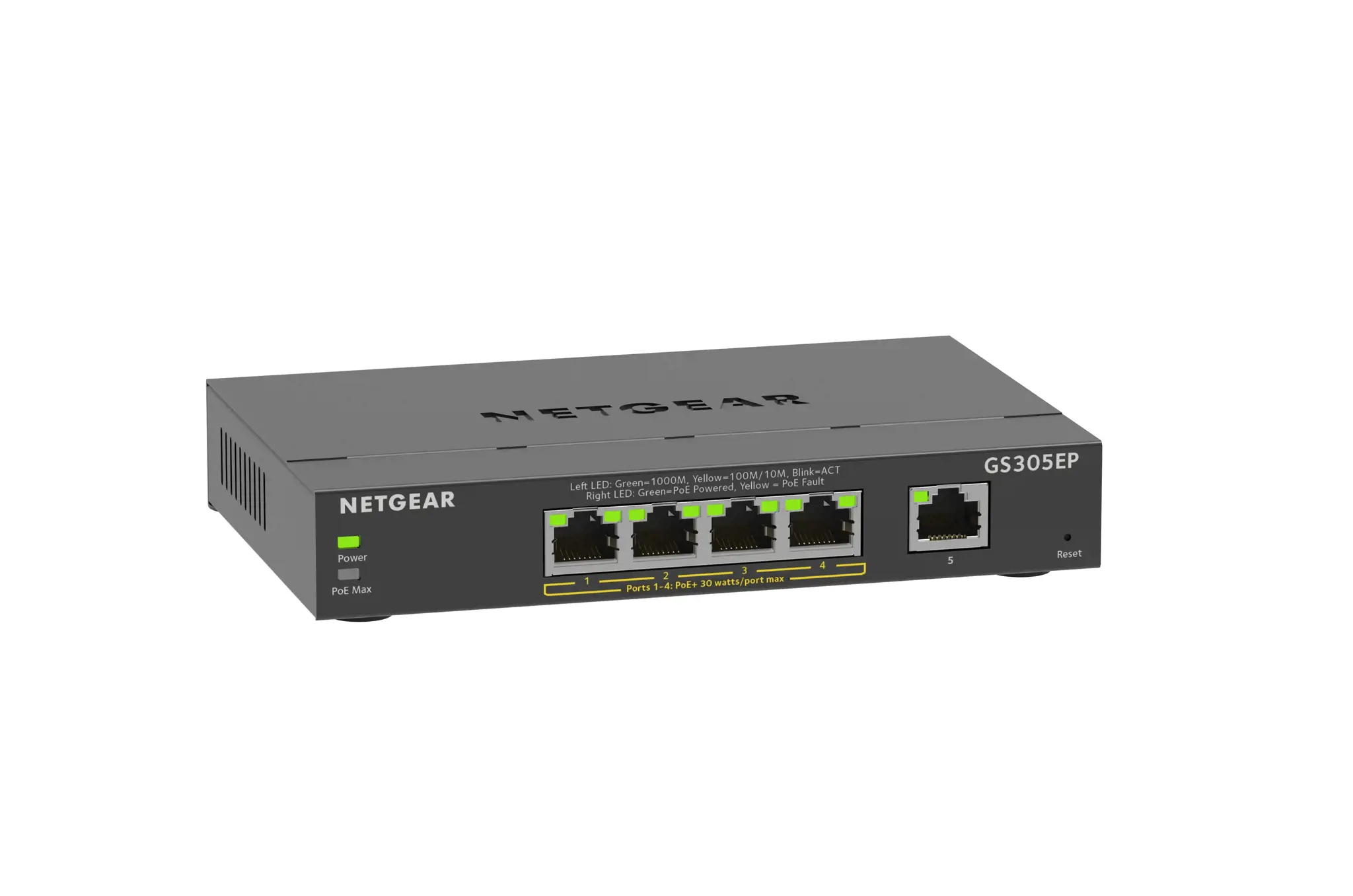 NETGEAR 5PT GE Plus jungiklis su POE+