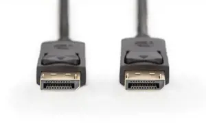 ASSMANN kabelis Displayport 3 m AWG28 2x ekranuotas 20 kontaktų juodas